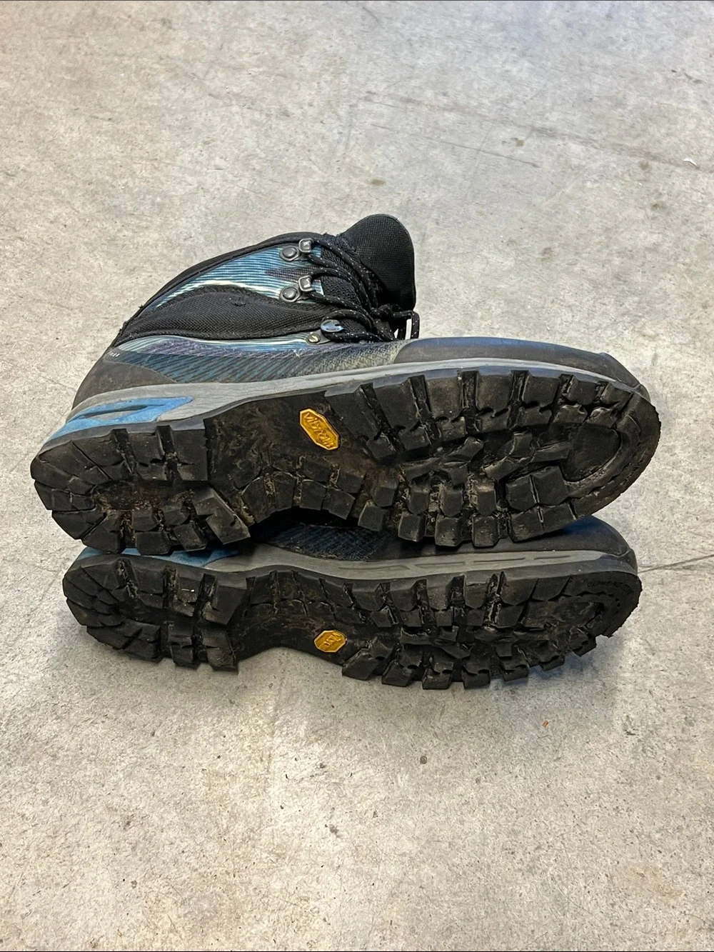 La Sportiva Men's Blue and Black Trail Mountaineering Boots size 10